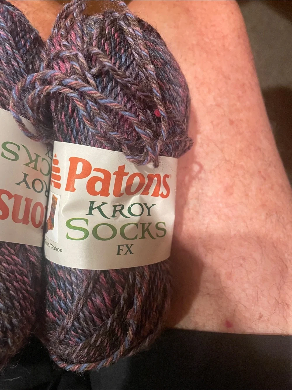 Patons Kroy Socks FX Yarn - Heathered Purple Blend 2 Skiens